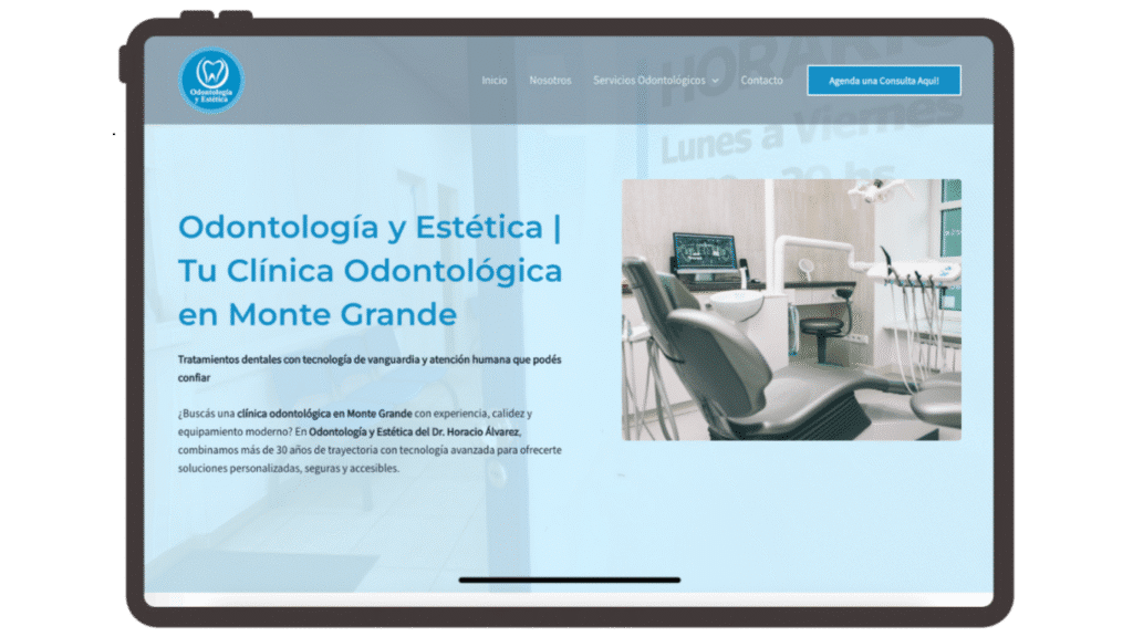 Dental Marketing | Ejemplo sitio web | Odontología y estética, Monte Grande